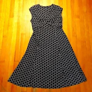 🎀EUC | CHAPS Cap Sleeveless V-Neck Dress L 🎀